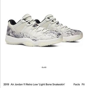 Air Jordan 11 Retro Low 'Light Bone Snakeskin'